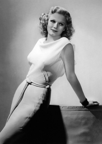 Jean harlow monochrome photo - jean,